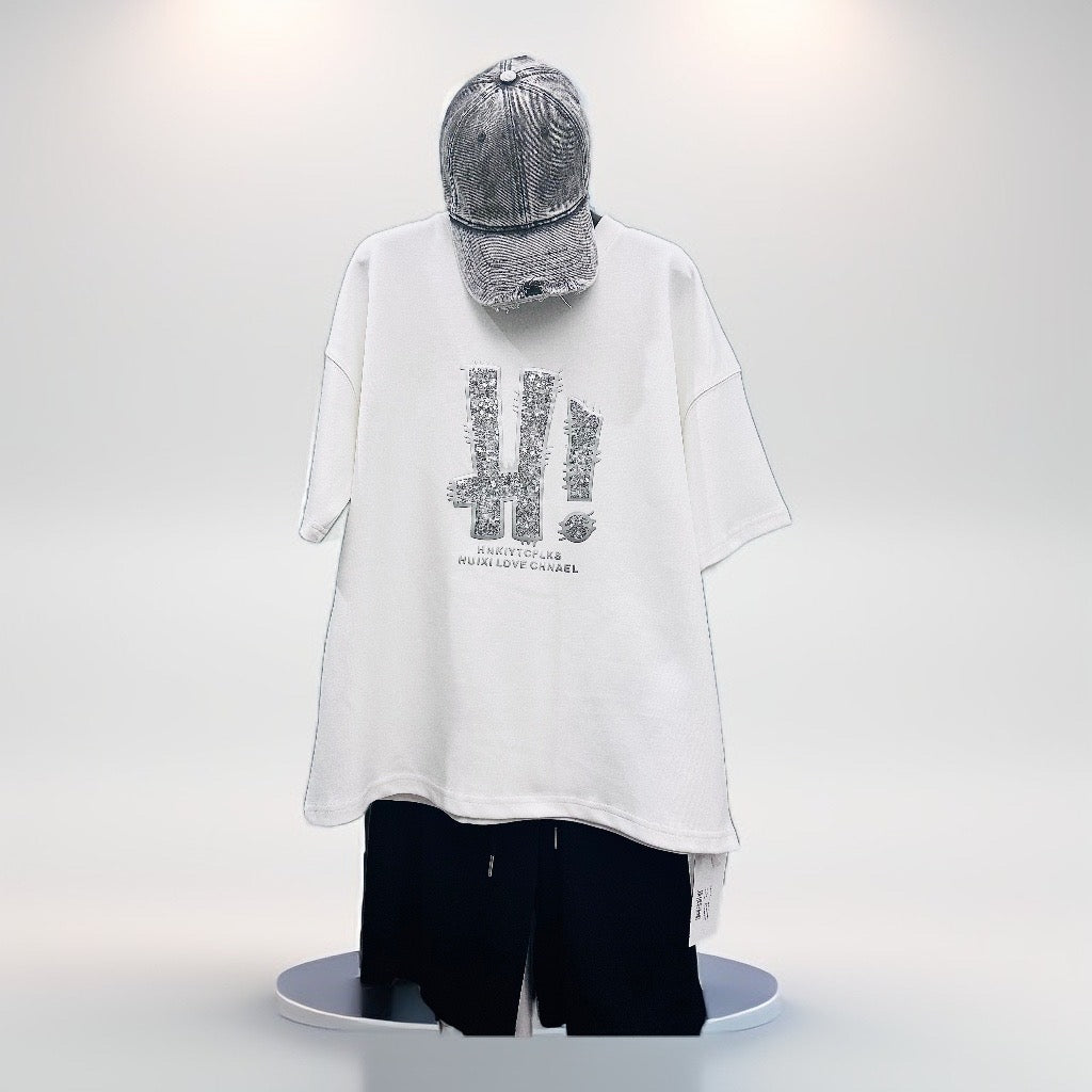 T-shirt épais blanc H Design