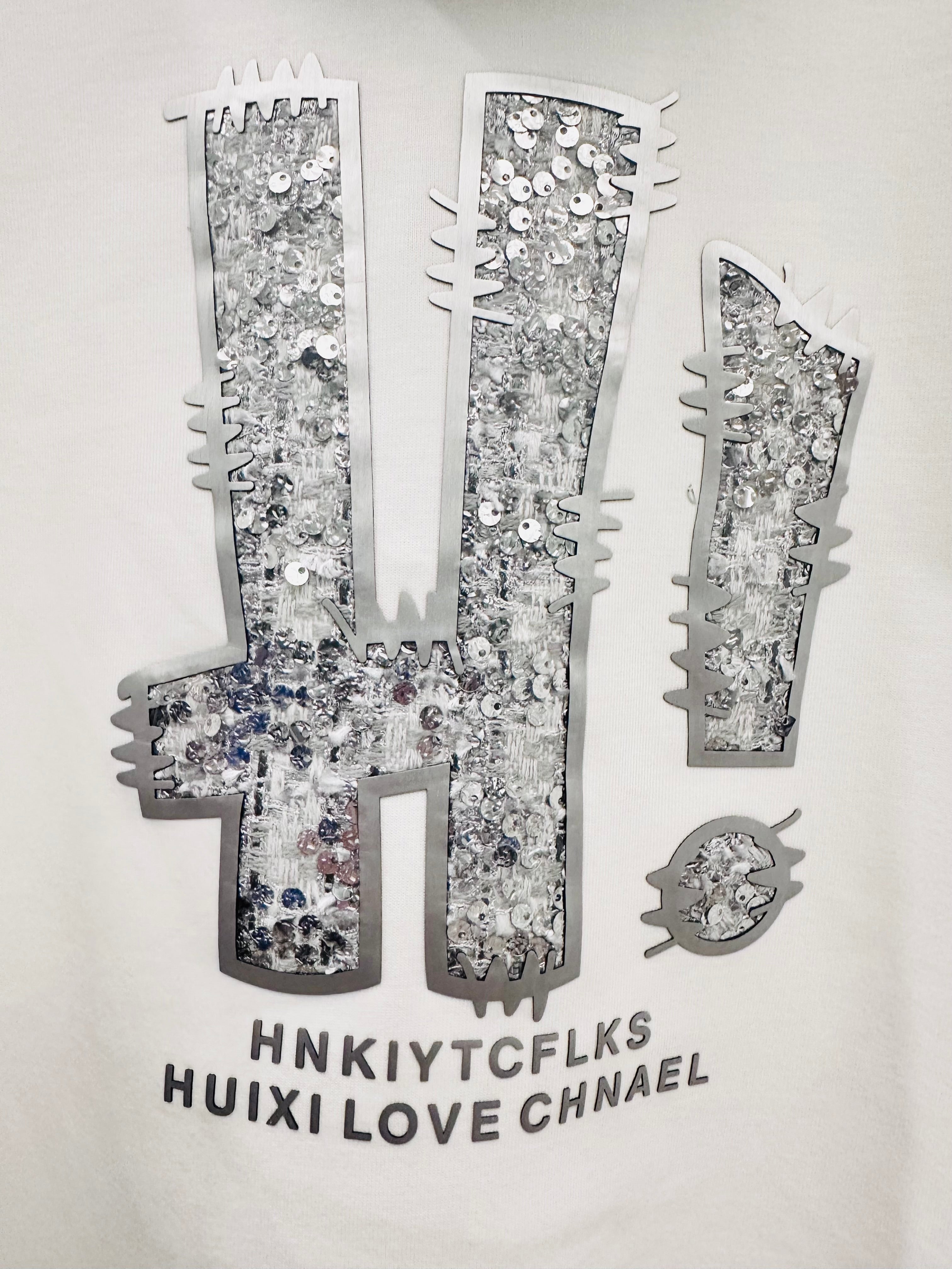 T-shirt épais blanc H Design