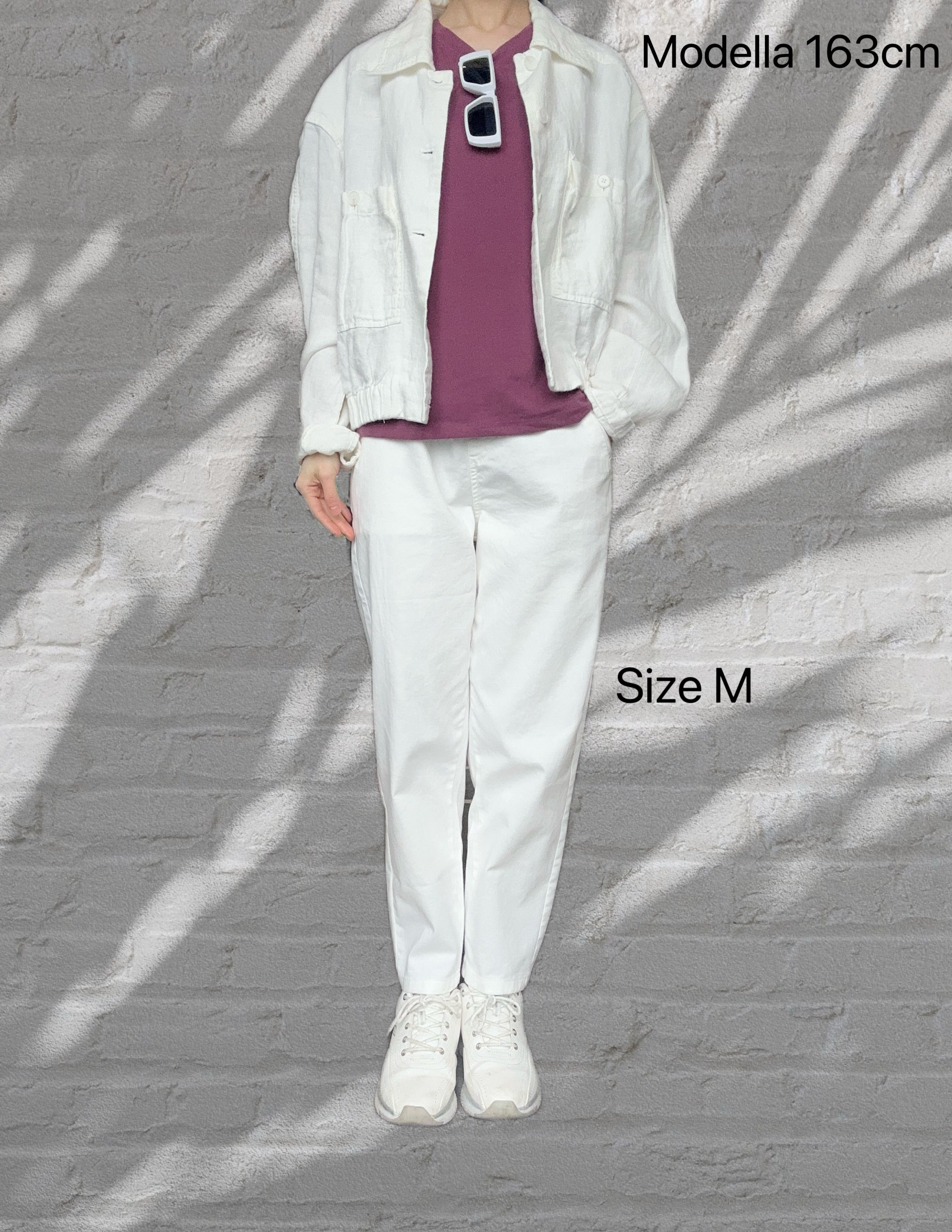 Pantaloni: bianco crema