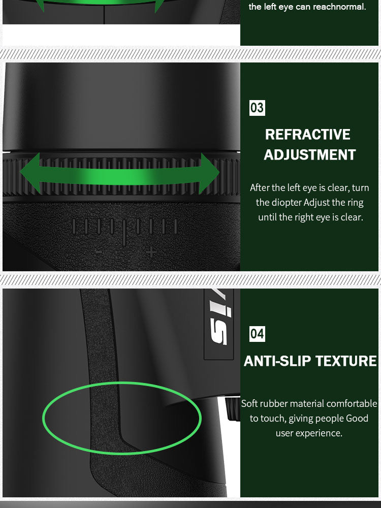 Night 2000 meters telescope lens coating BAK4 prism