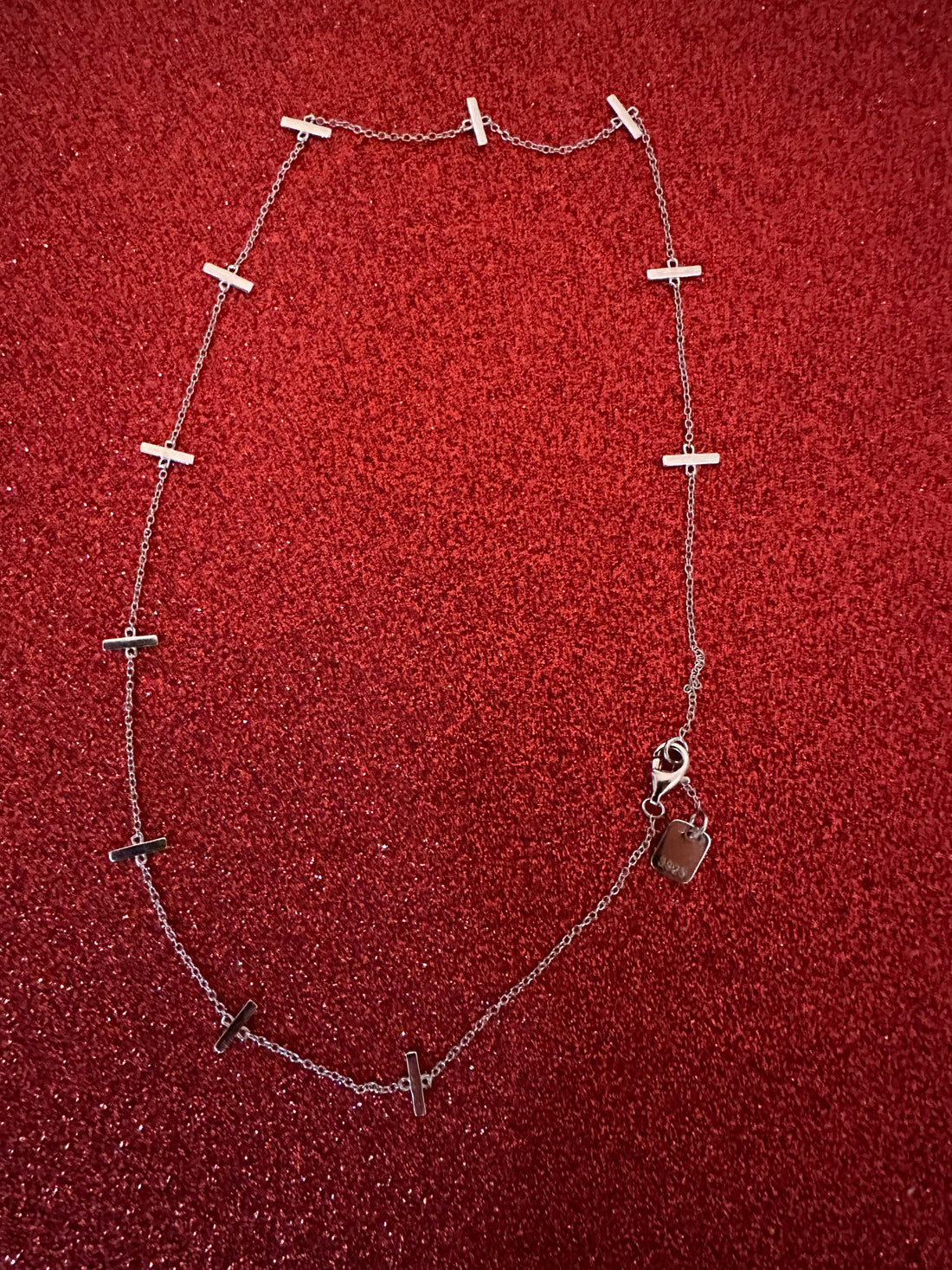 Collier Mini Barres en Argent Sterling 925