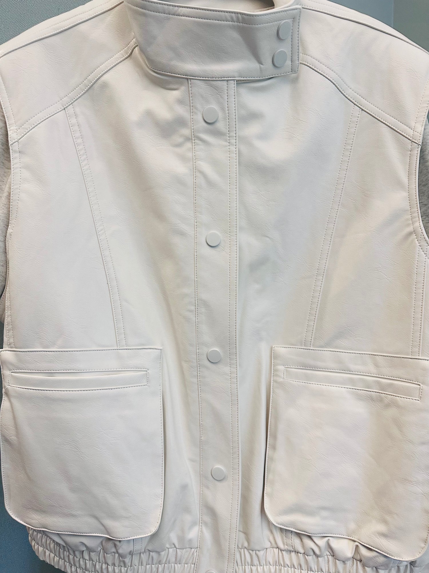 Gilet in ecopelle - Bianco