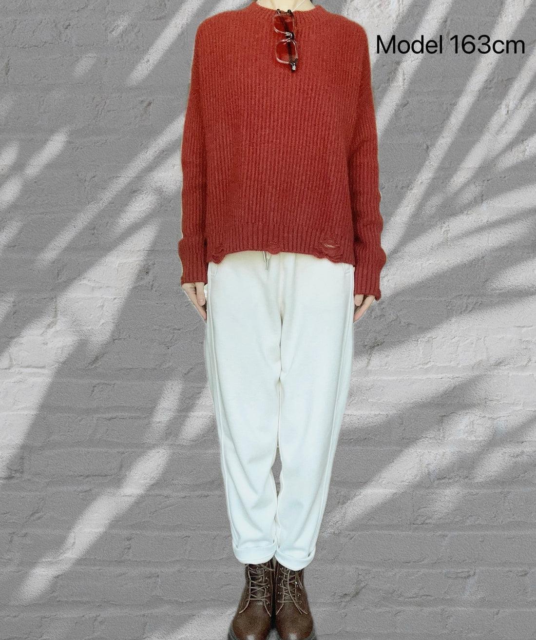 Wool Sweater- Dark Red