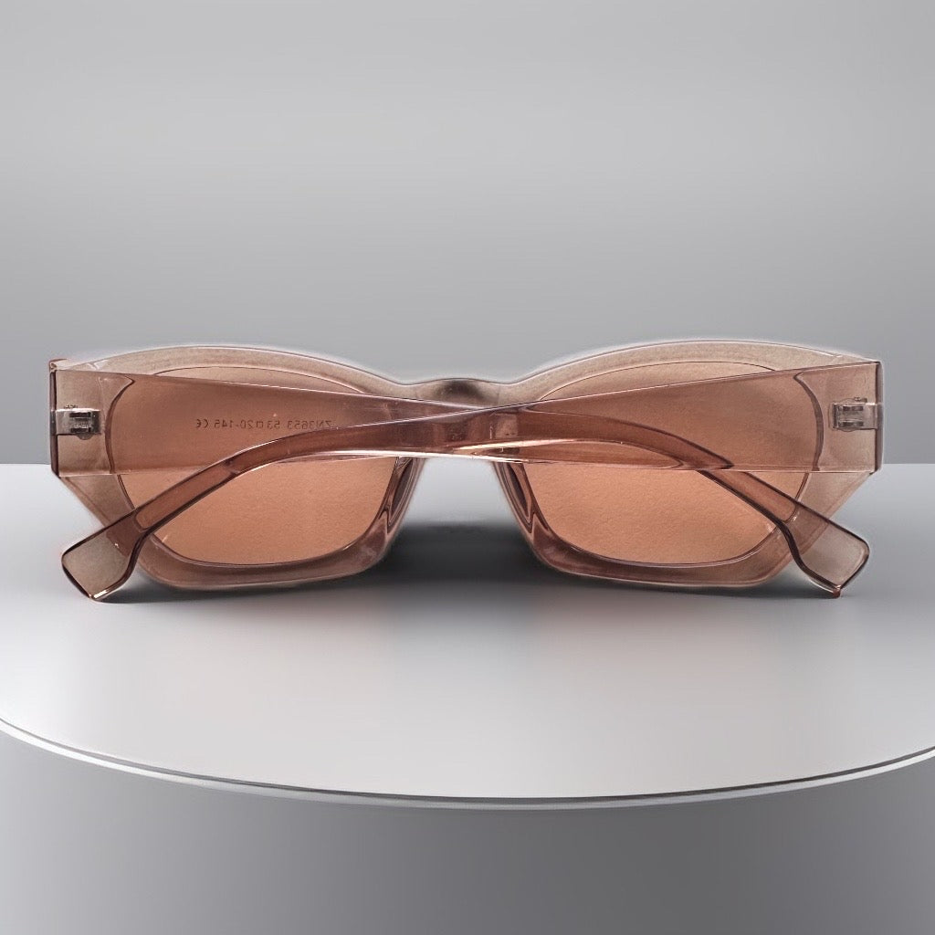 Lunettes de soleil Tiffix Style 2 - Abricot transparent