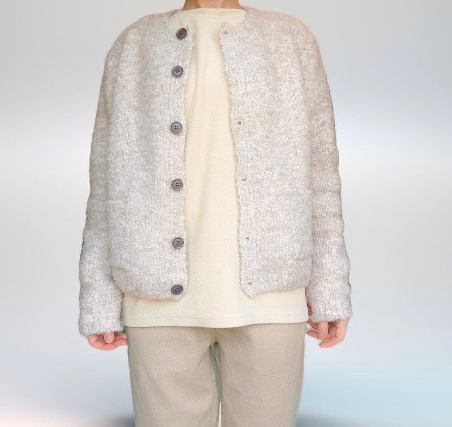 Cardigan- Dark beige