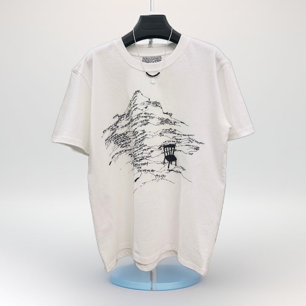 T-shirt Montagne - Blanc