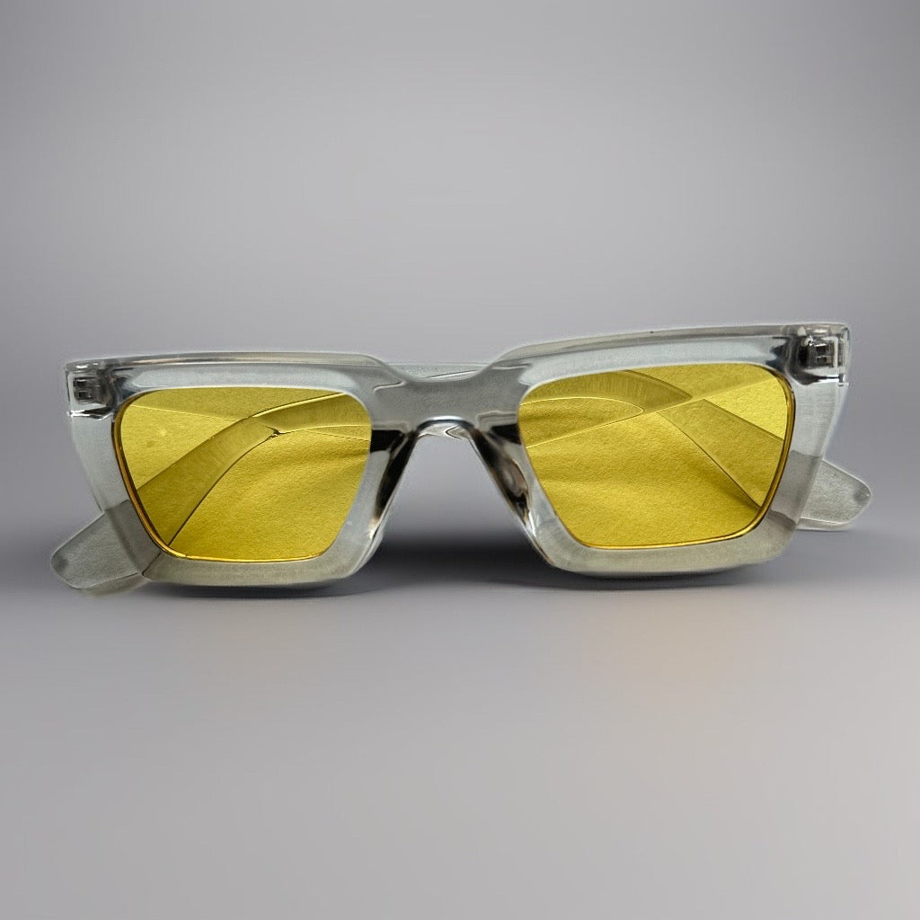 Lunettes de soleil Tiffix Style 15 - Gris transparent (verres jaunes)