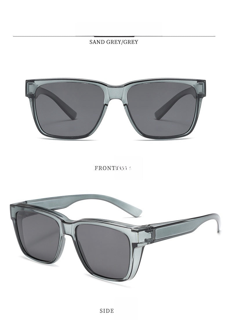 Tiffix Style 22 Overlapping UV400 Sunglasses- Grey