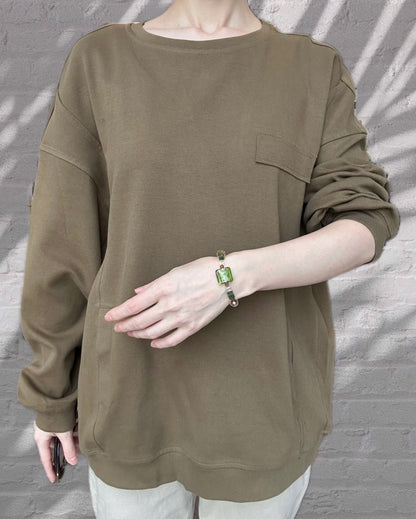 Sweater- Dark Army Green