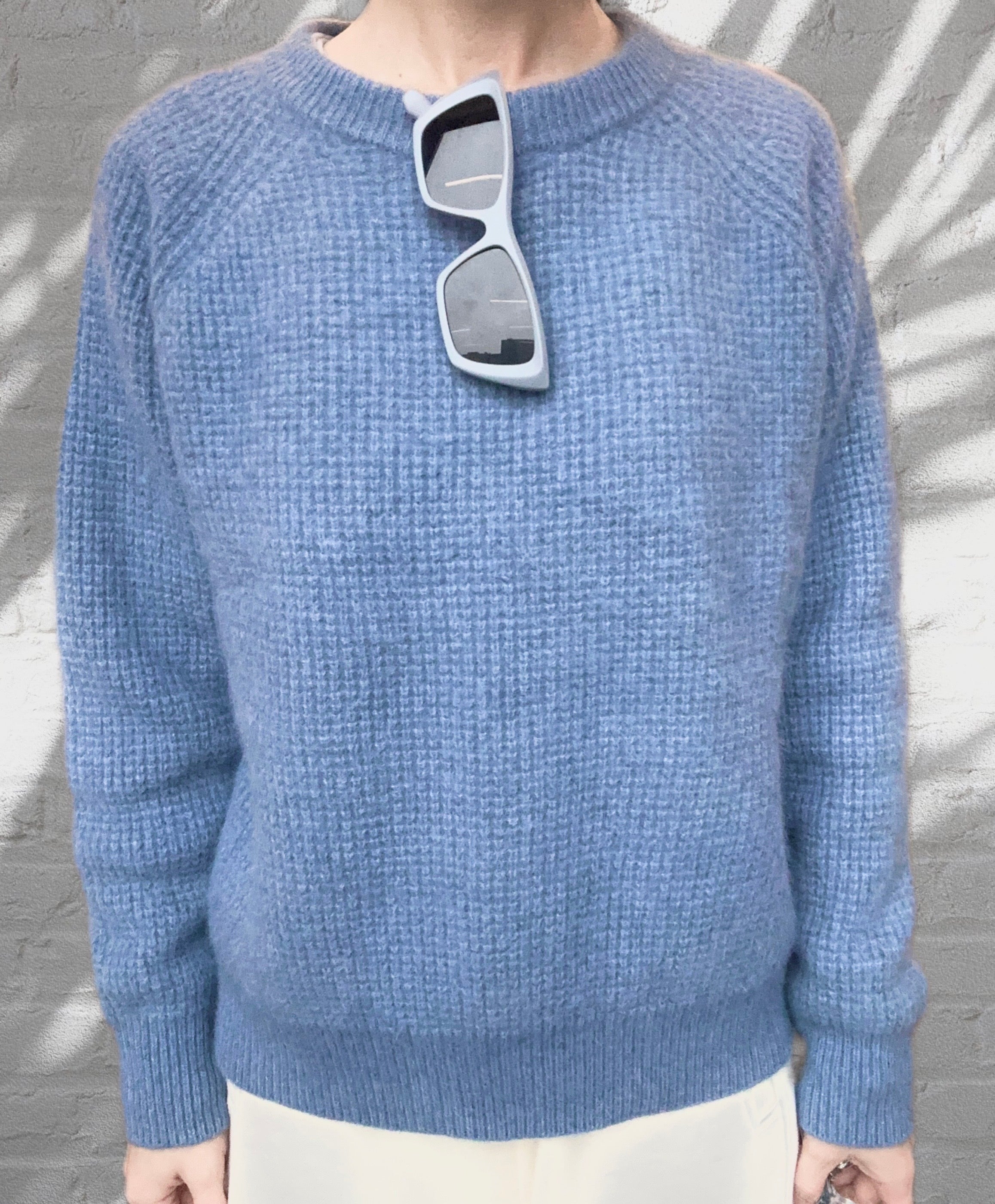 Wool Sweater- Sea Blue