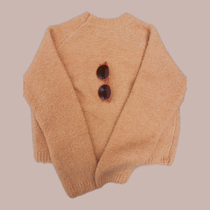 Wool Sweater- Dark Orange