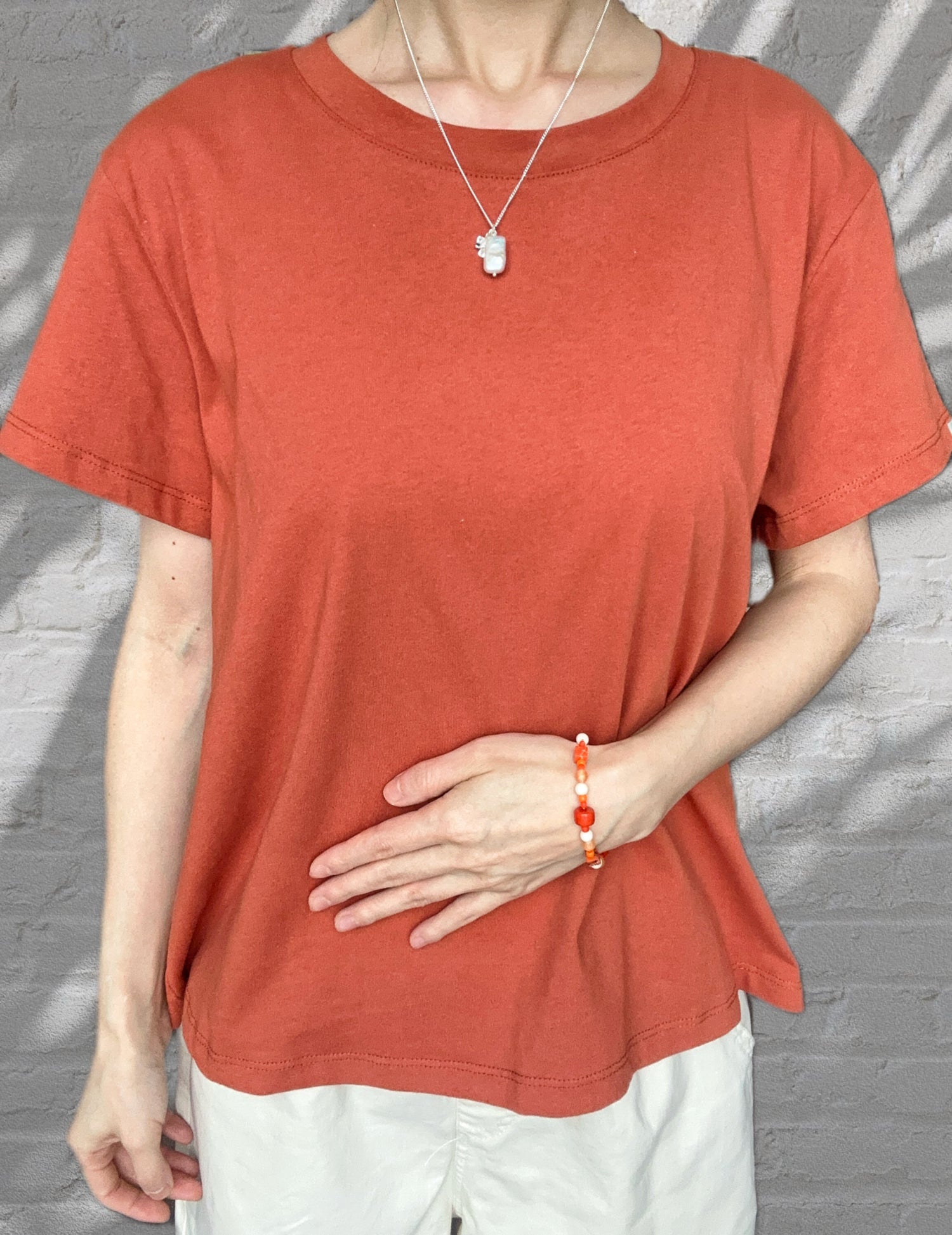 T-shirt- Pumpkin Red