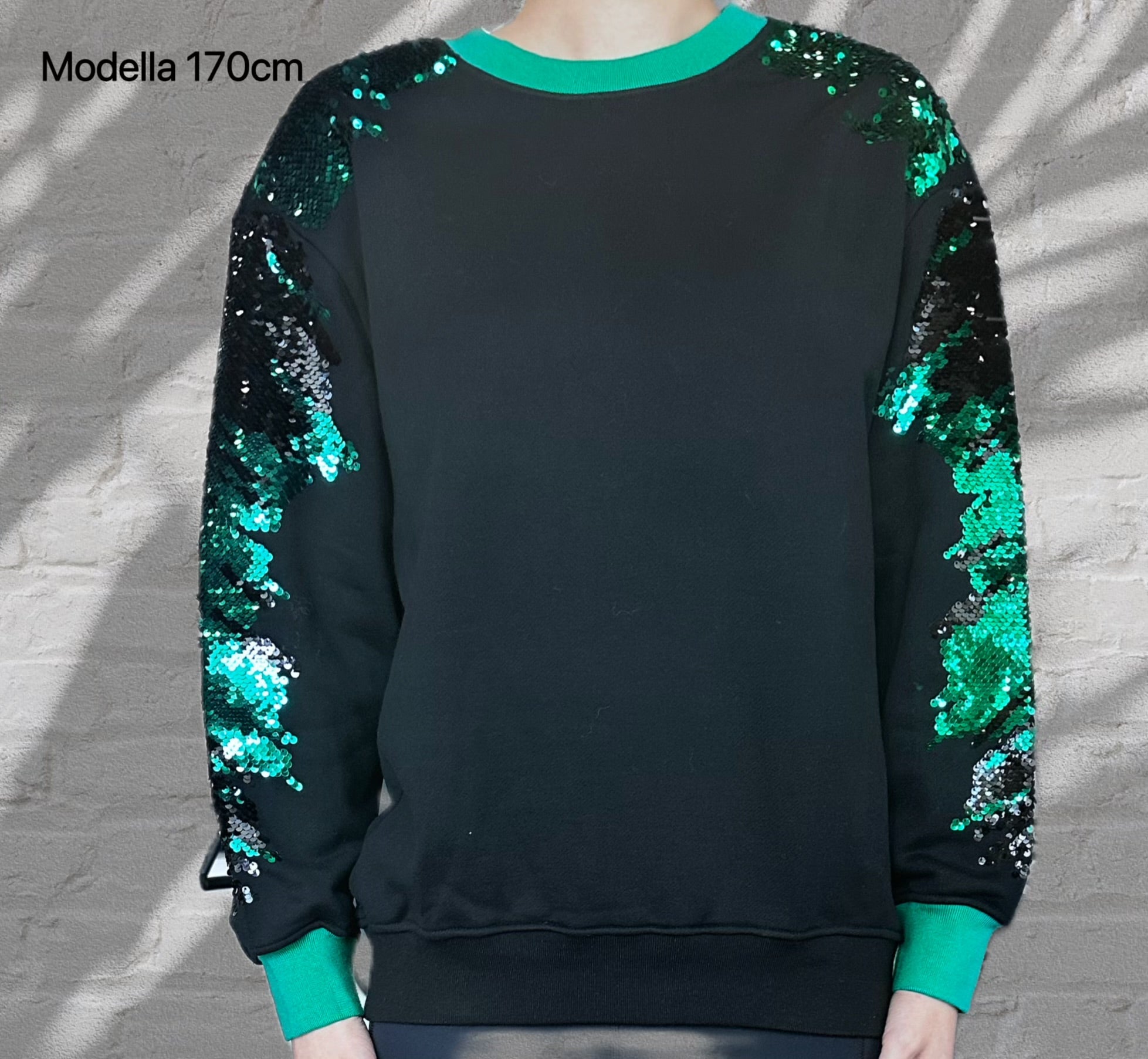 Maglione glitterato - Verde