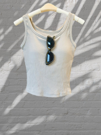 Tank Top Bra Vest- Grey Green