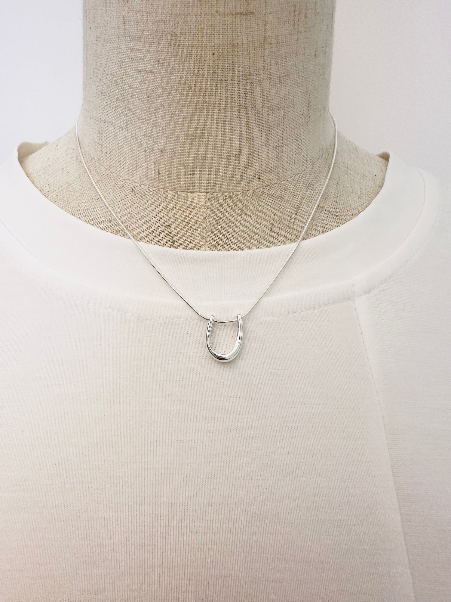 Horse Shoe 925 Sterling Silver Necklace