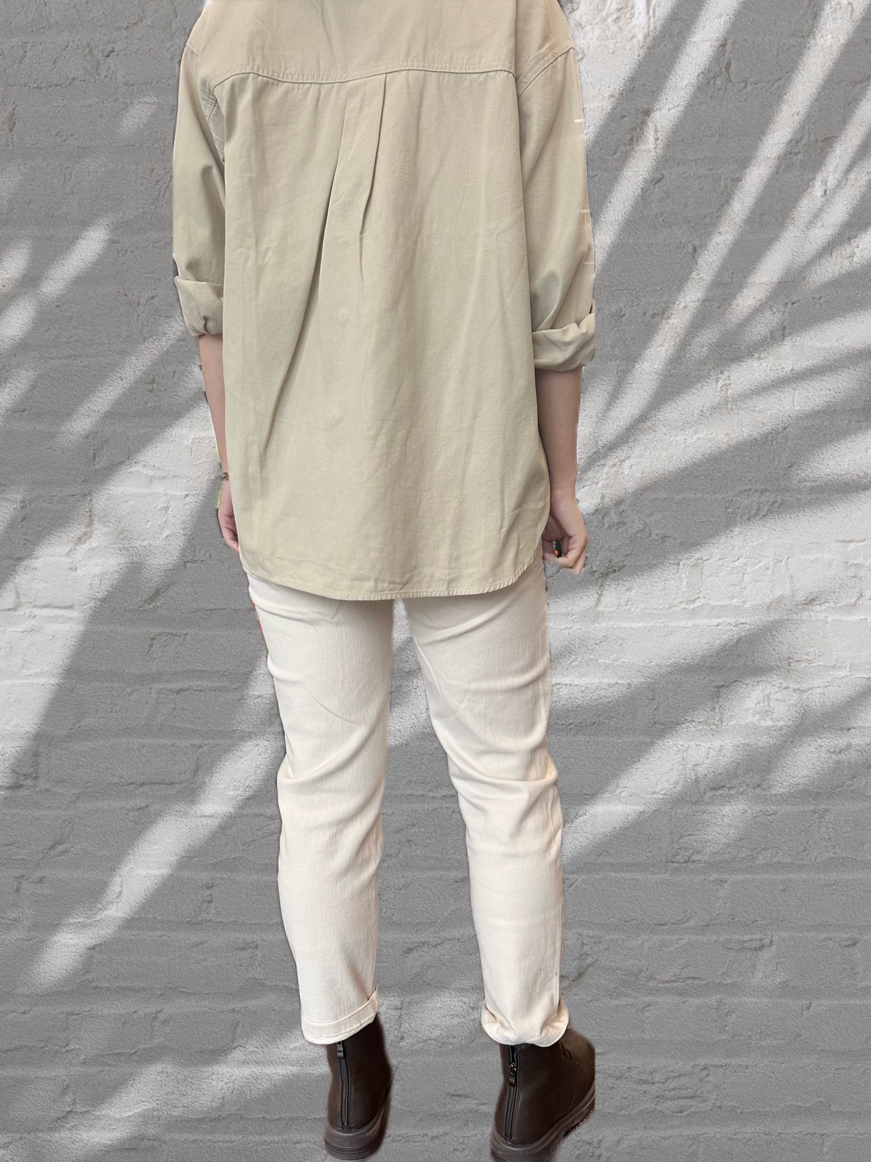 Buttoned Shirt- Light Khaki