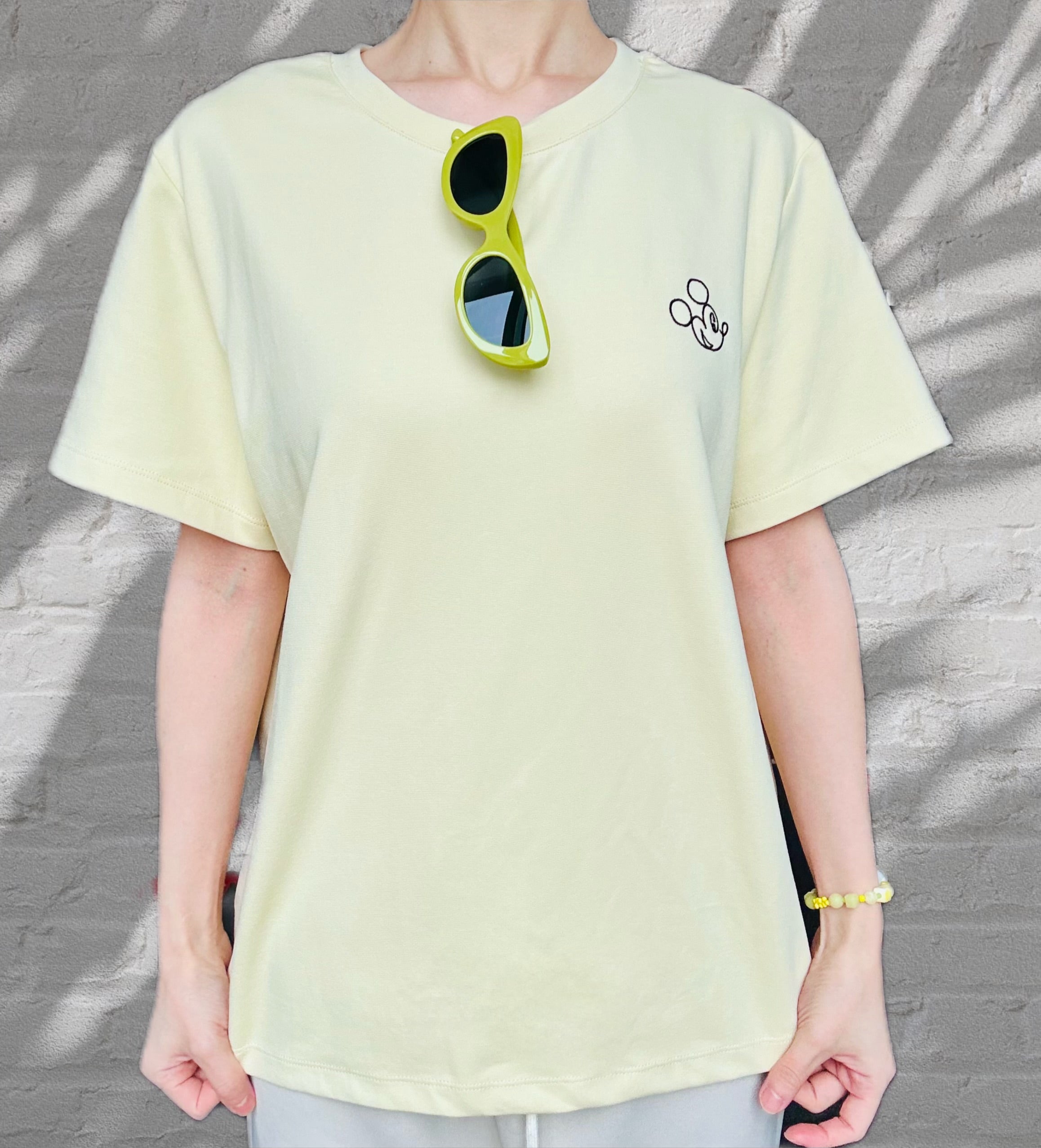 T-shirt Mickey - Jaune Pâle