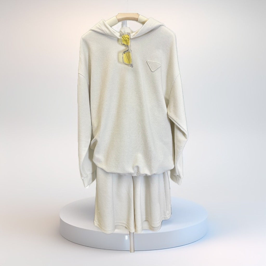 Towel Hoodie- Beige