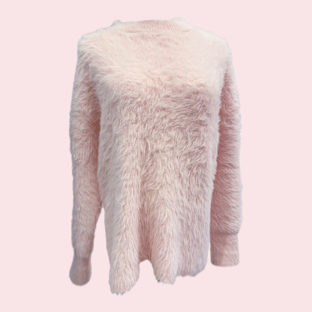 Fluffy Sweater- Pink