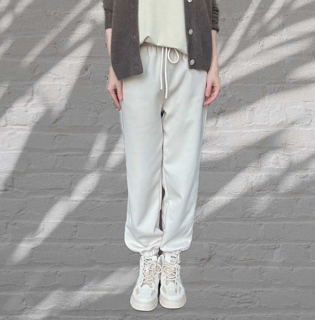 Sports Pants- Cream