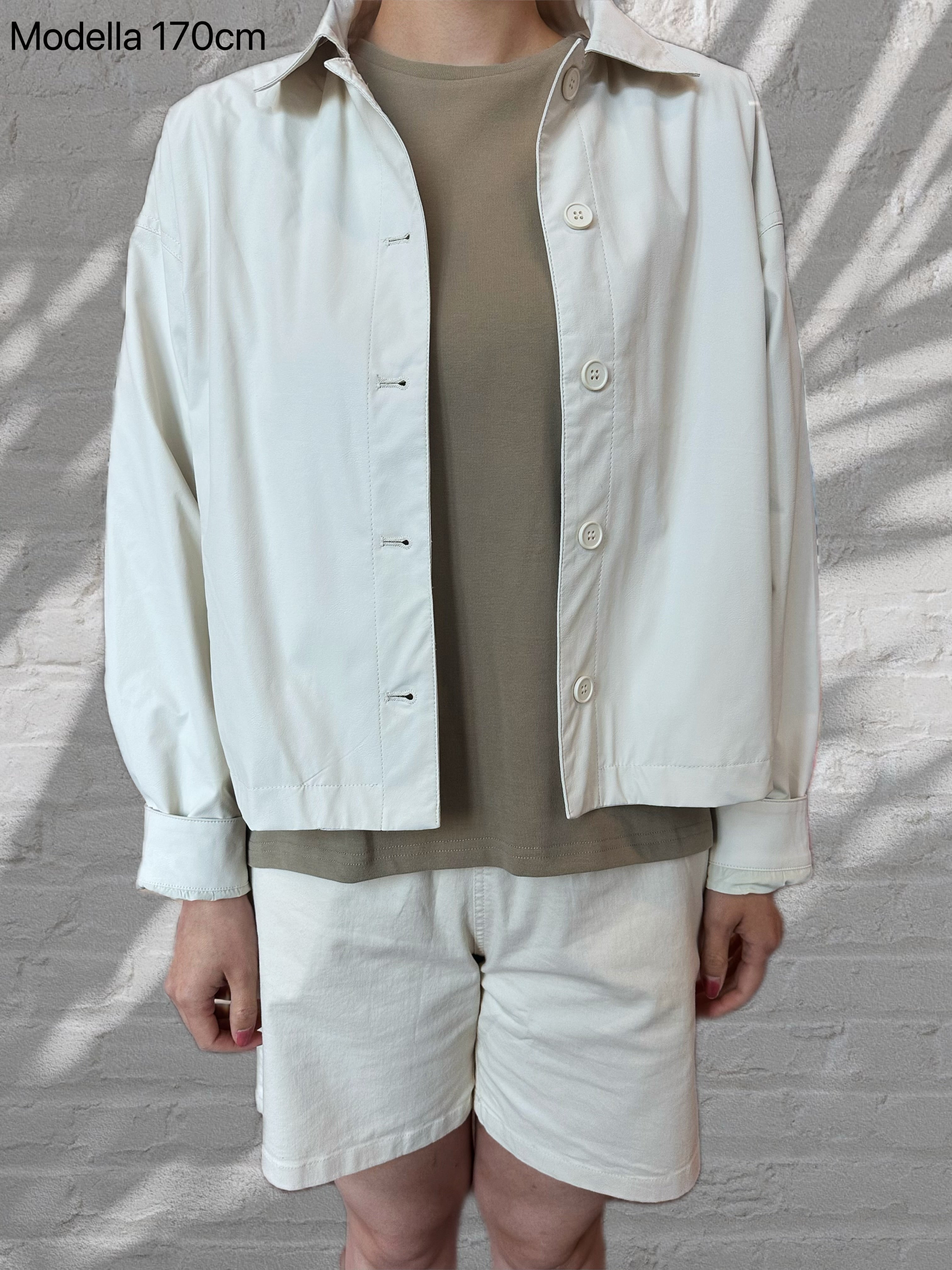 Veste en cuir protéiné - Blanc