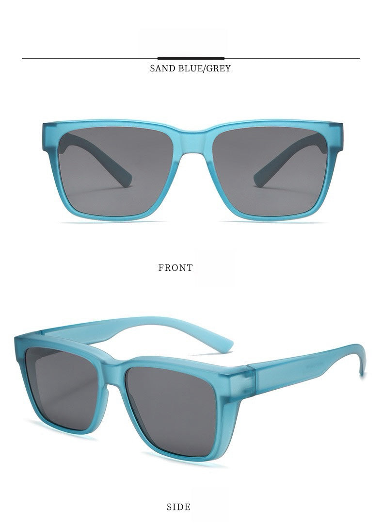 Tiffix Style 22 Overlapping UV400 Sunglasses- Baby Blue Unisex