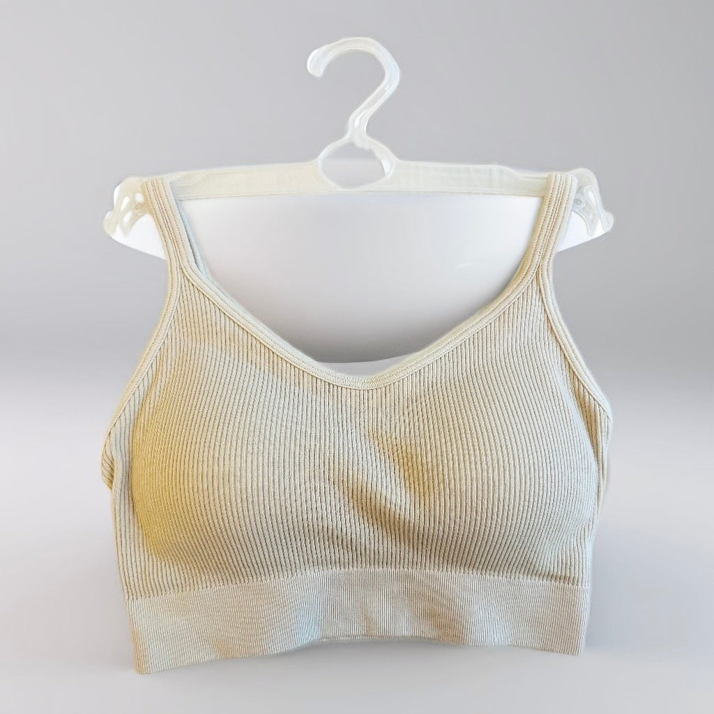 Reggiseno sportivo-Grigio Verde