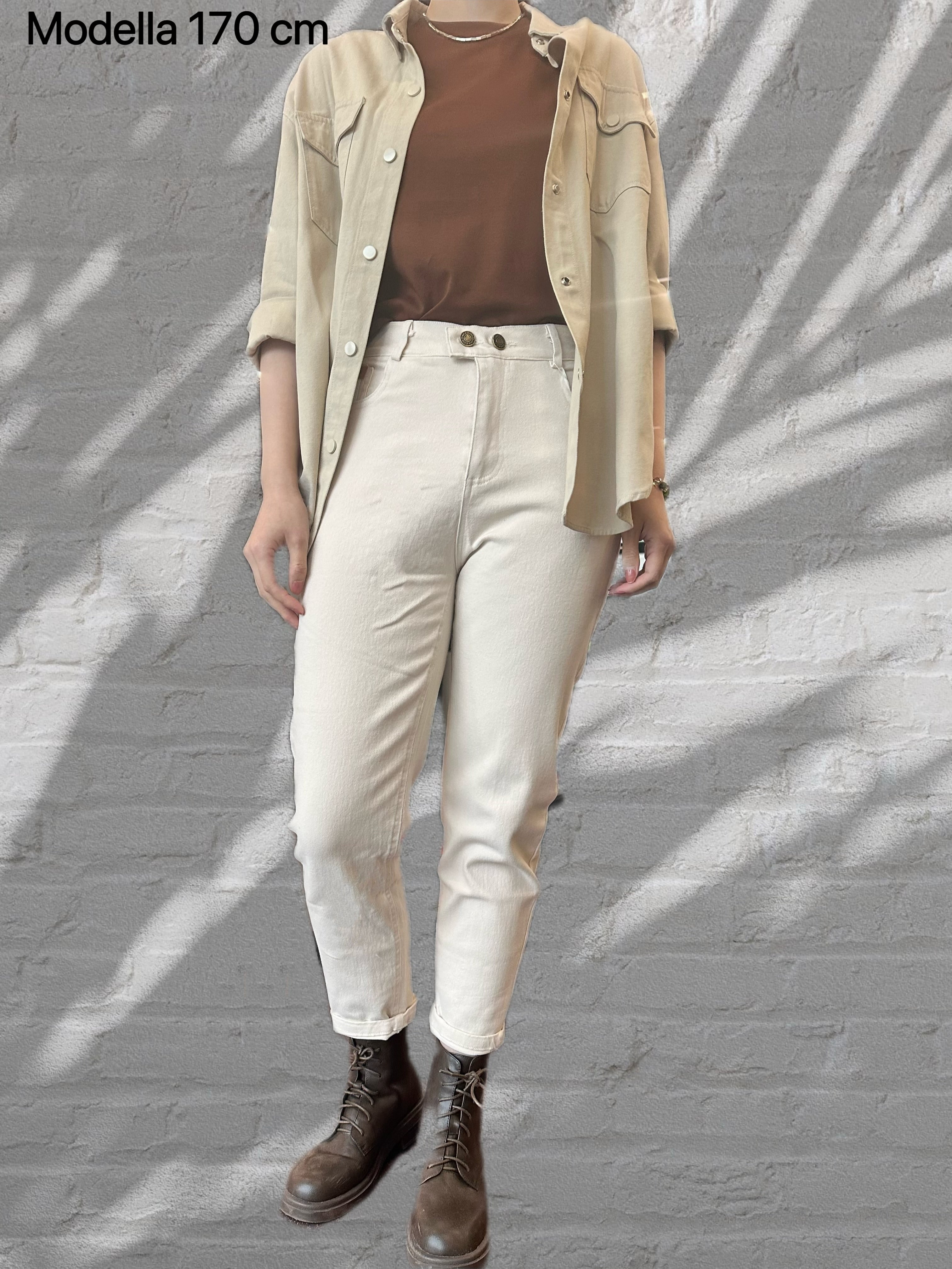 Buttoned Shirt- Light Khaki