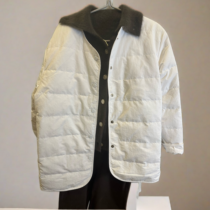 Thin Down Jacket- White