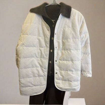 Thin Down Jacket- White