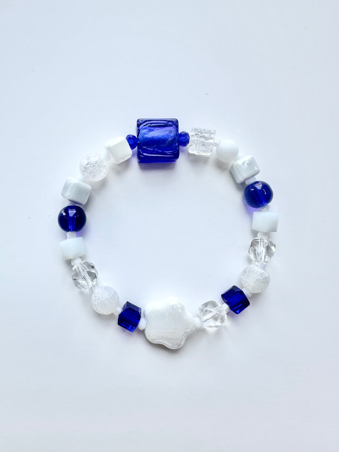 Handmade Stone Bracelet- Deep Blue