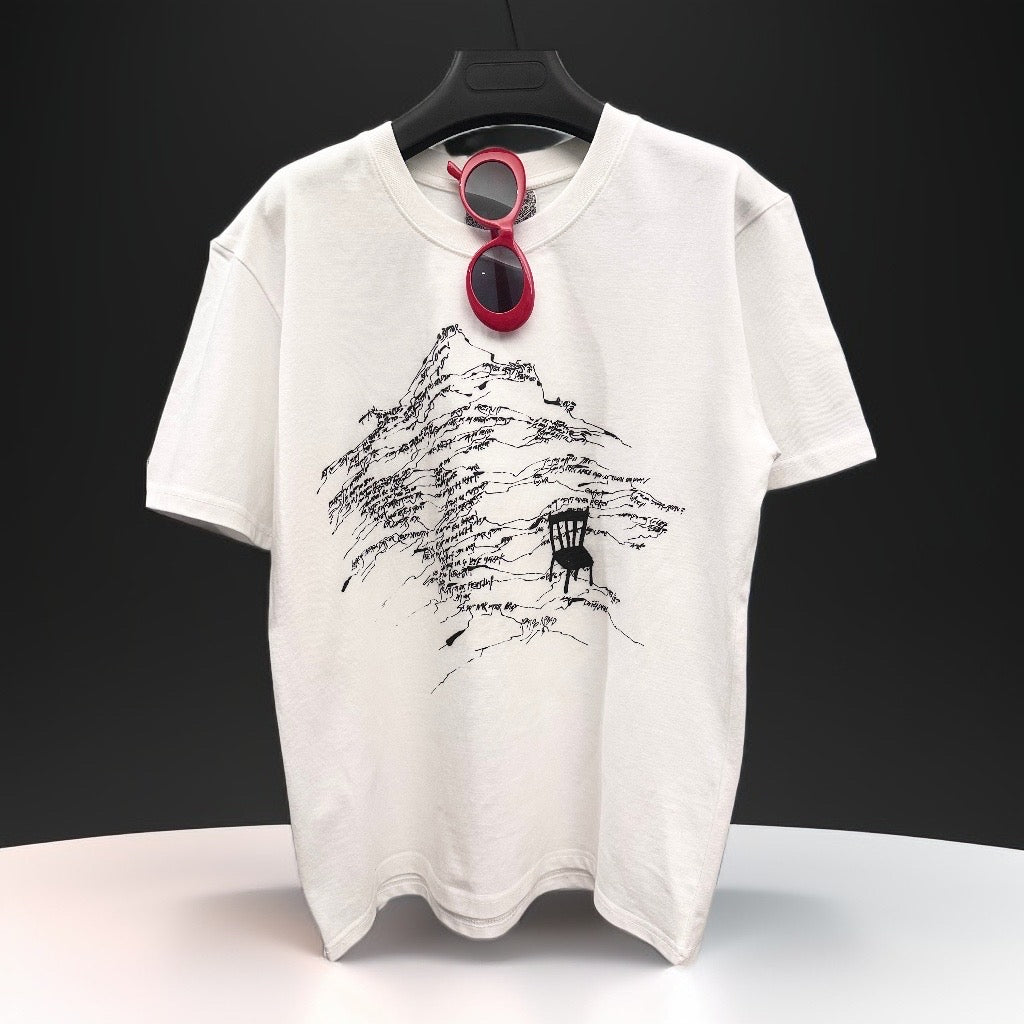 T-shirt Montagne - Blanc