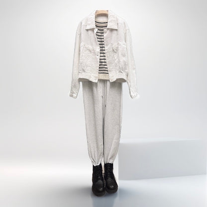 Veste en Lin et Coton - Blanc