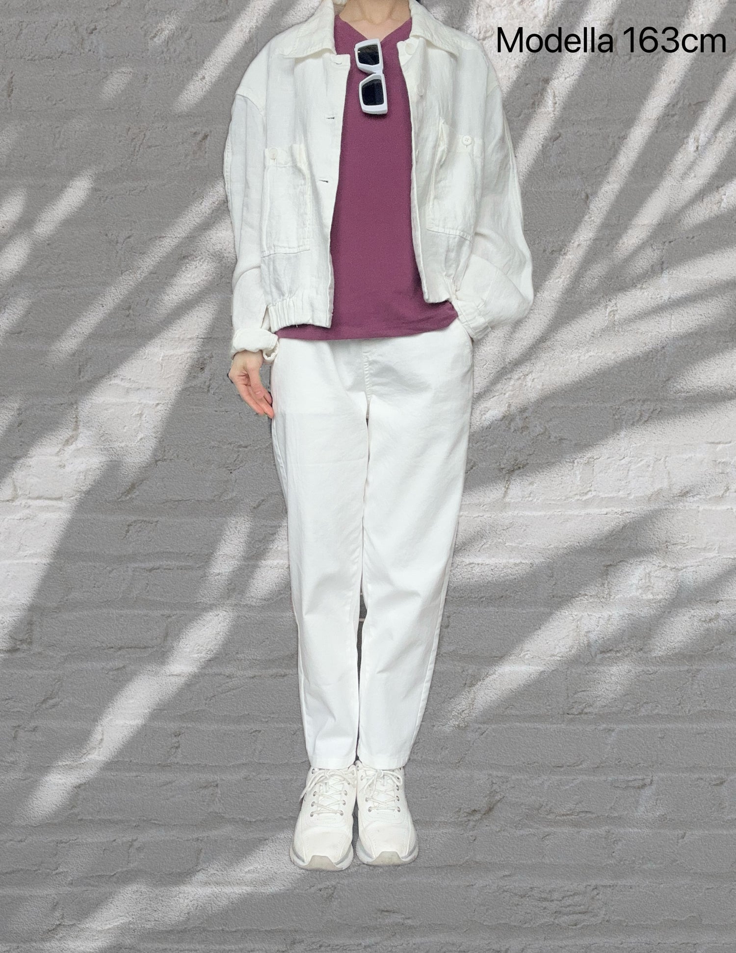 Cotton Linen Jacket- White