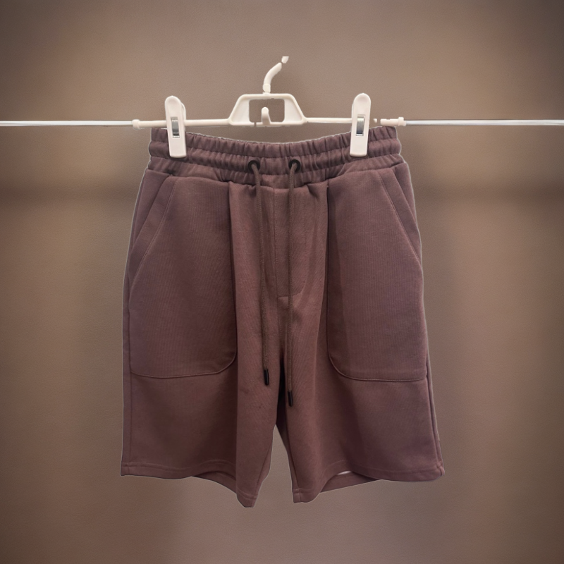 Cotton Shorts- Brown