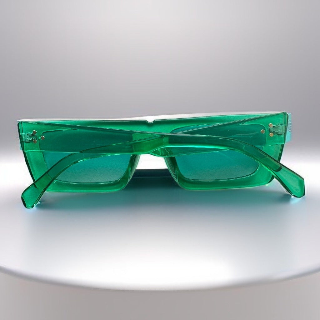 Lunettes de soleil Tiffix Style 17 - Vert transparent