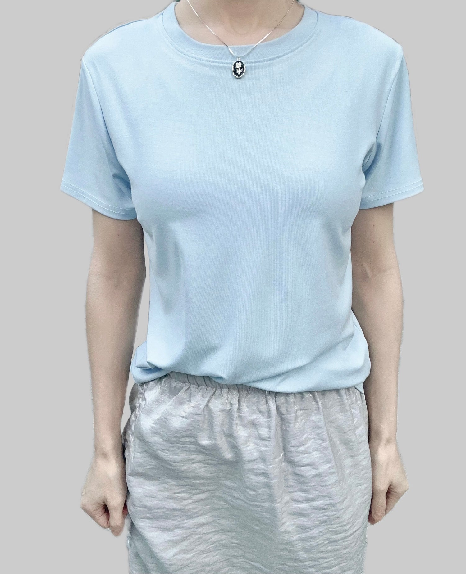 T-Shirt Elastica Blu Chiara