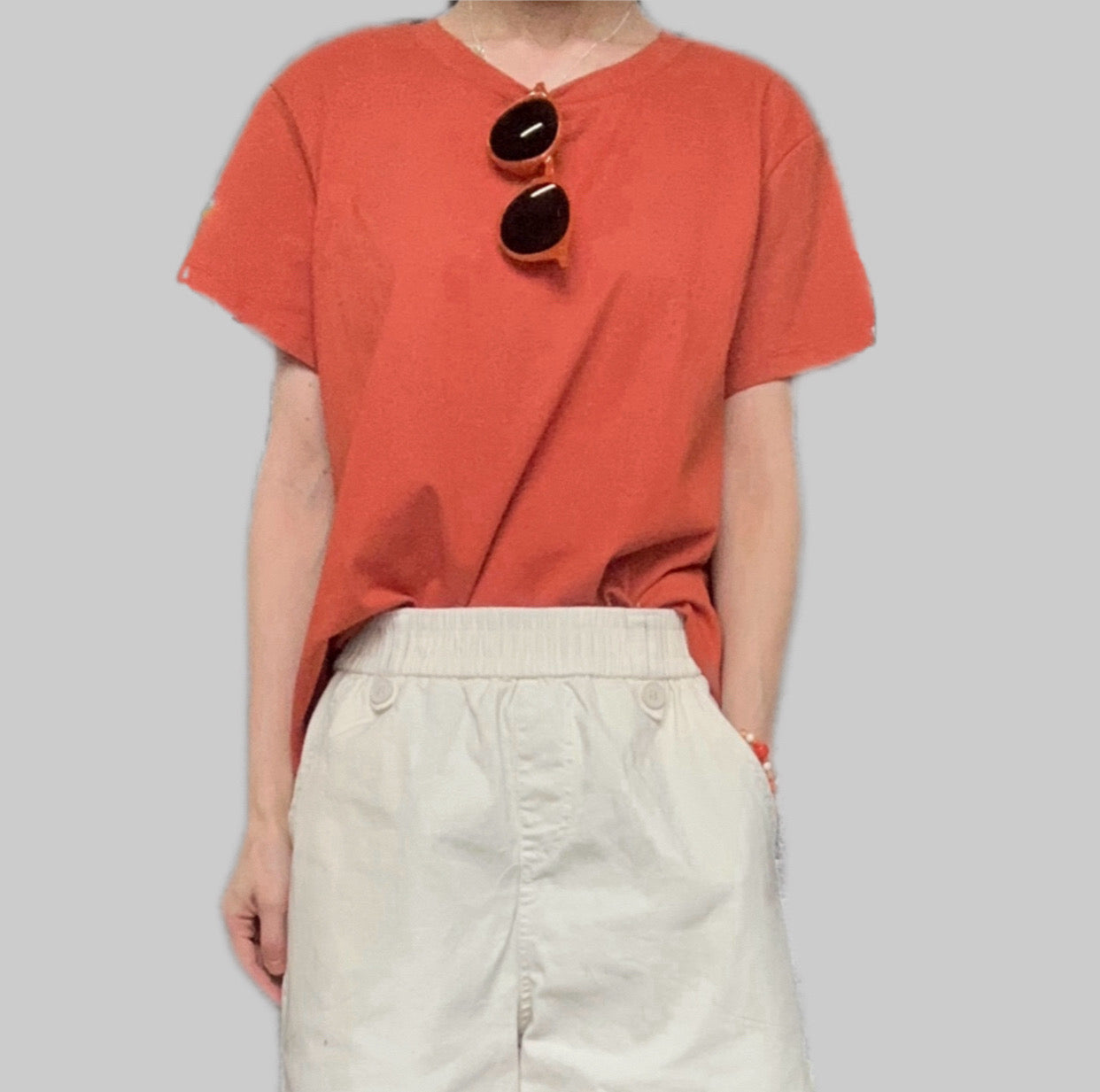 T-shirt-Rosso Zucca