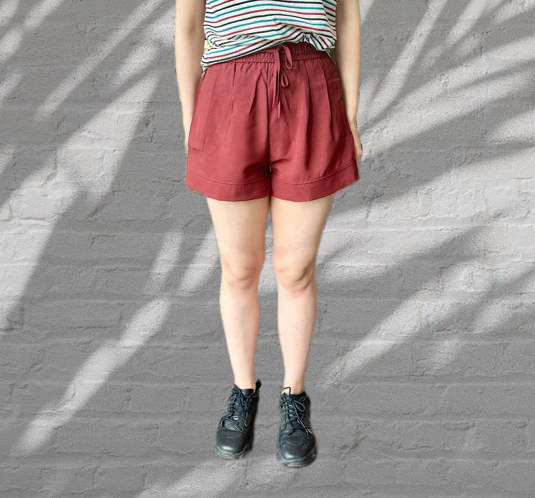 Shorts- Dark Red