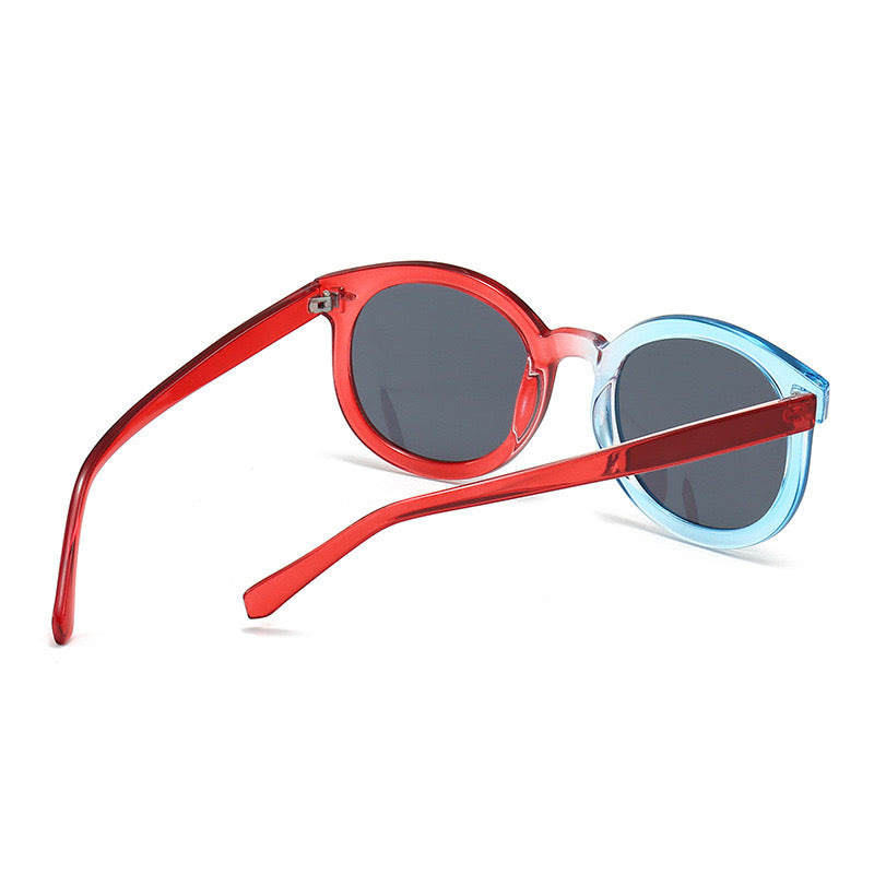 Tiffix Style 33 Dual Colour Sunglasses- Red/Blue