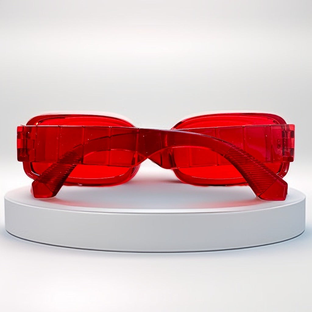 Lunettes de soleil Tiffix Style 1 - Rouge transparent