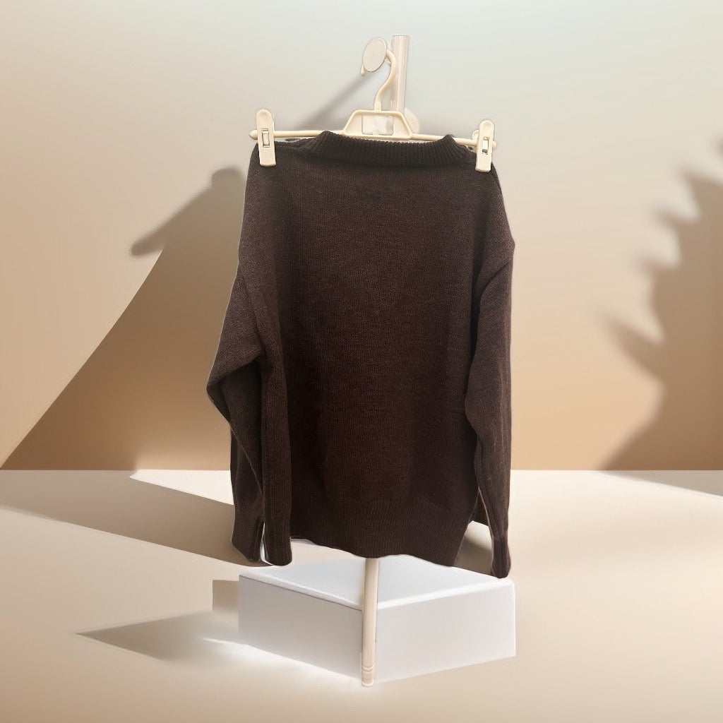 Maglione: marrone scuro