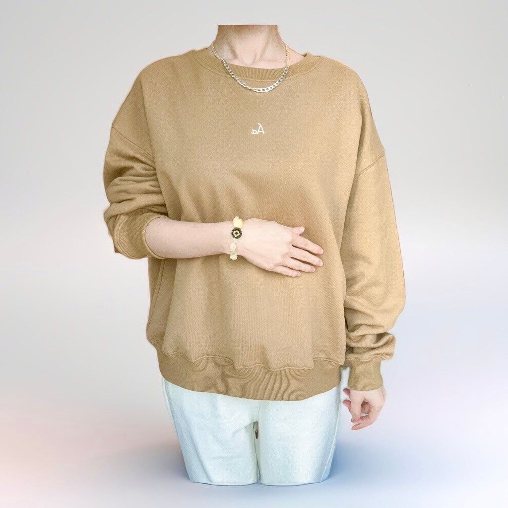 Aa Sweater- Biscuit Brown Sweat Shirt