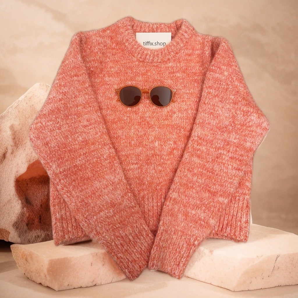 Sweater- Salmon Orange