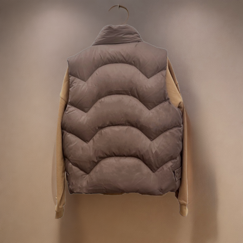 Gilet in piumino: marrone scuro