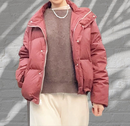 Goose Down Jacket- Red