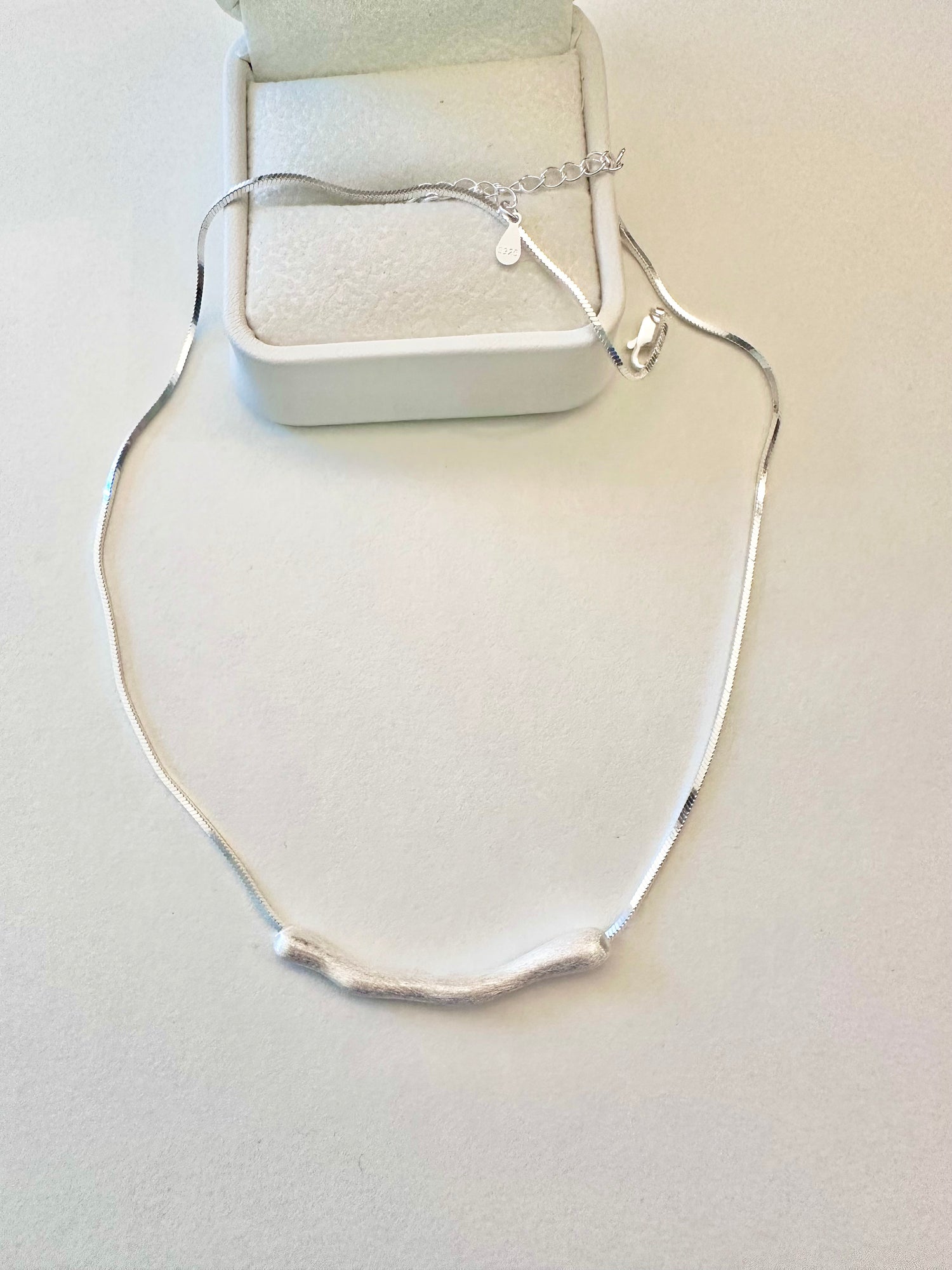 Collier en argent sterling 925 Wavey Bar