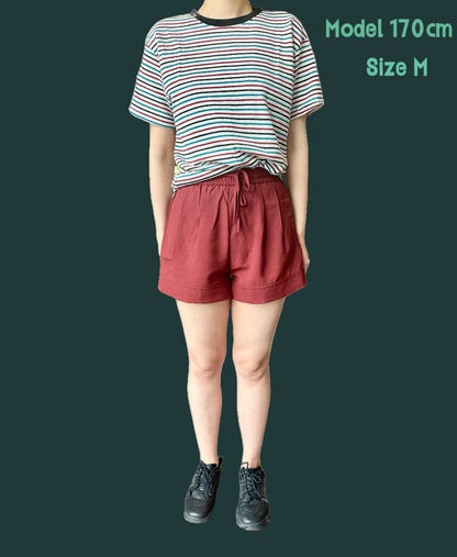 Red And Blue Striped T-shirt