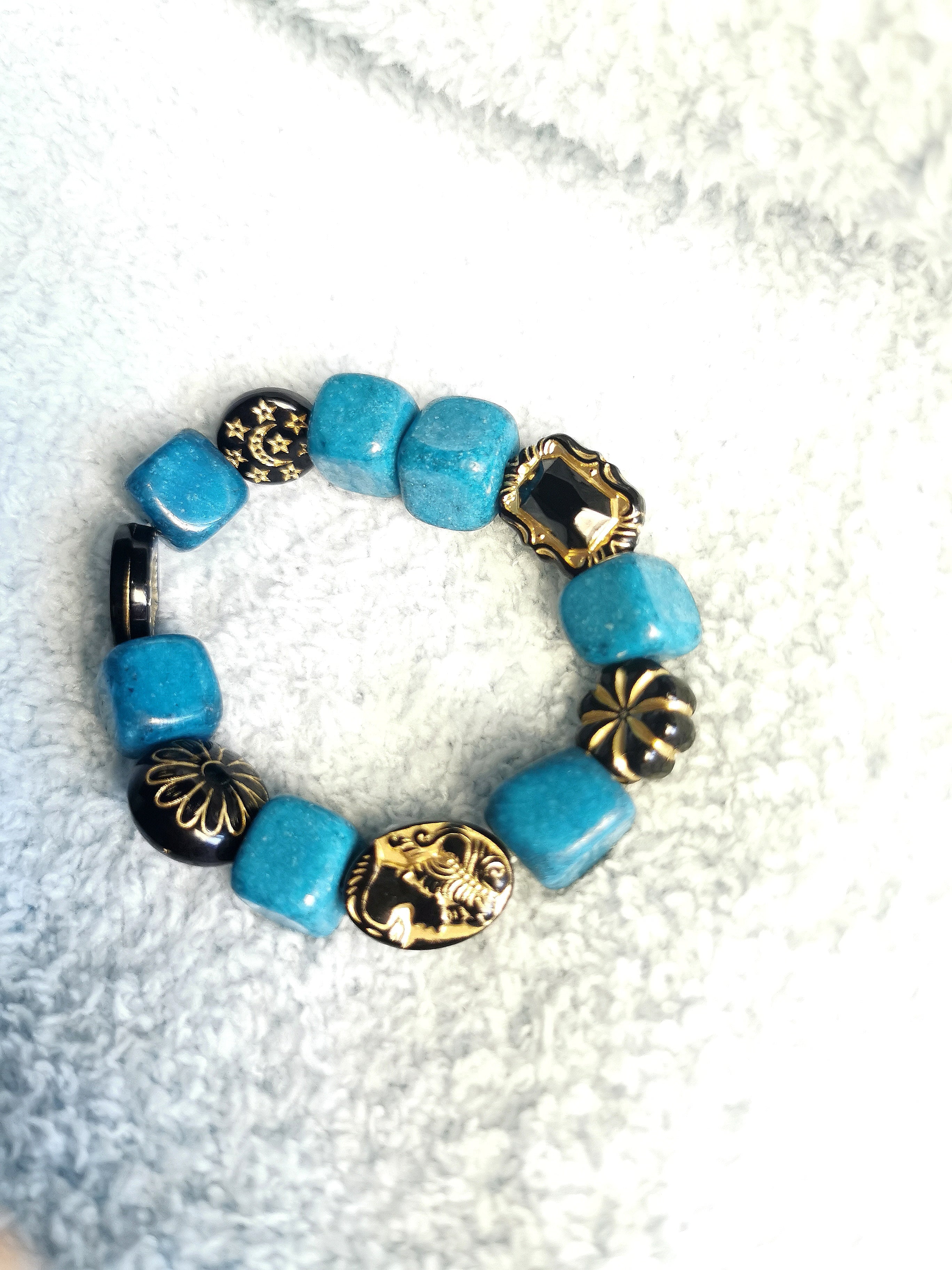 Stone Bracelet- Night Blue