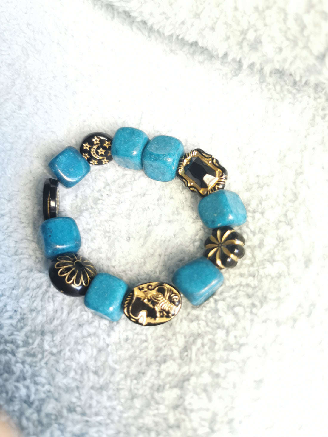 Stone Bracelet- Night Blue